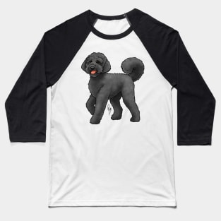 Dog - Labradoodle - Black Baseball T-Shirt